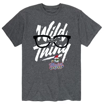 Мужская футболка в очках Wild Thing с коротким рукавом и графическим рисунком heather charcoal