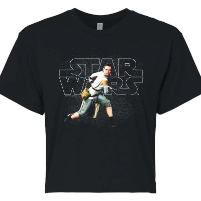 Women's -  - Rey Logo Cropped Graphic T-Shirt black