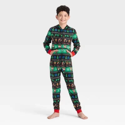 Костюм для мальчиков Christmas Gamer Fair Isle Union - ™ черный