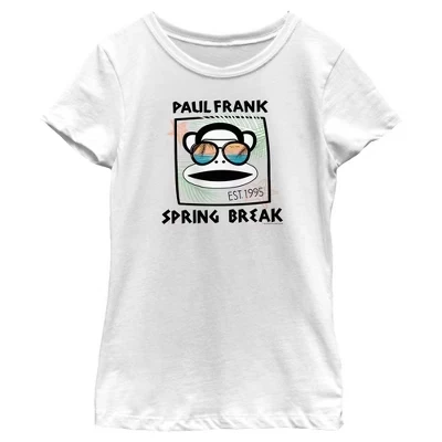 Детская футболка Paul Frank Julius the Monkey, белая