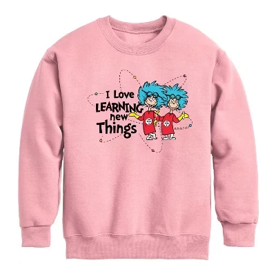 Детский свитшот The Cat in the Hat «Learning», сиреневый