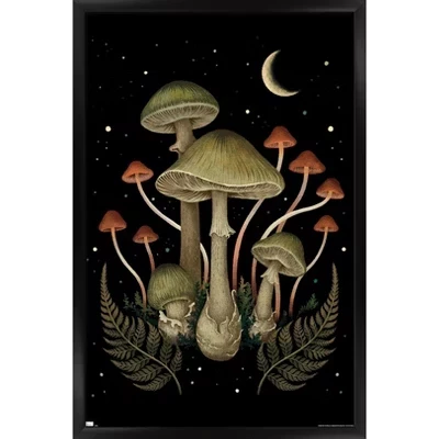Рамочный постер Death Cap, черный