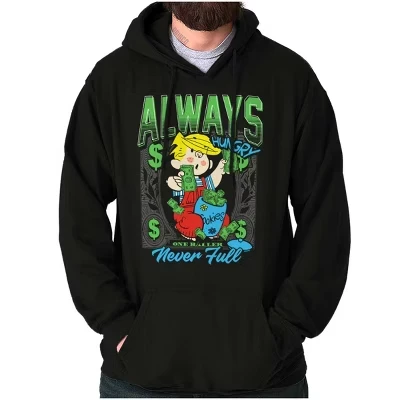 Толстовка с капюшоном Dennis The Menace Always Hungry Hoodie Мужская лицензионная черная