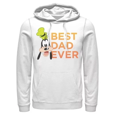Мужское худи Mickey Mouse, лучший папа, белое