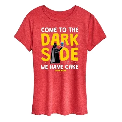 Женская футболка с коротким рукавом Come To The Dark Side с графическим принтом 