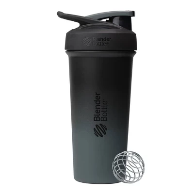 Шейкер BlenderBottle Strada, сталь 740 мл, черный