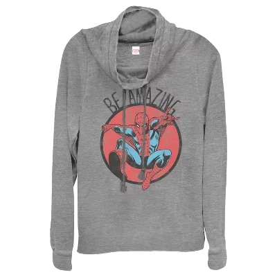 Женский свитшот Marvel Spider-Man Be Amazing, серый