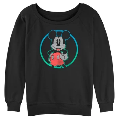 Женский свитшот Mickey & Friends «Ретро-Микки», черный