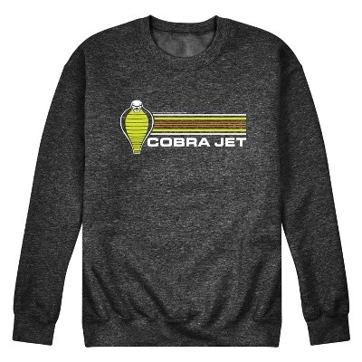 Мужская флисовая толстовка с графическим логотипом Cobra Jet Cards heather charcoal