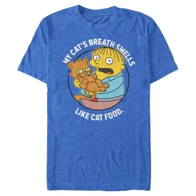 Мужская футболка Ralph and His Cat королевского синего цвета heather