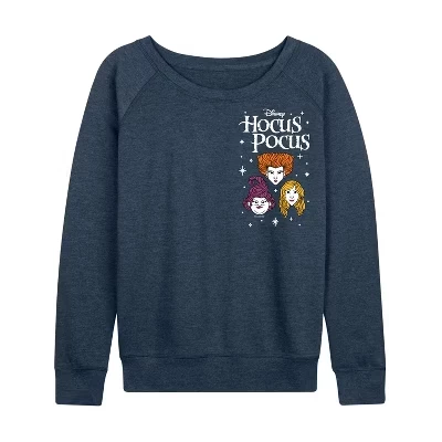 Женский свитшот Hocus Pocus «Ведьмы», индиго меланж