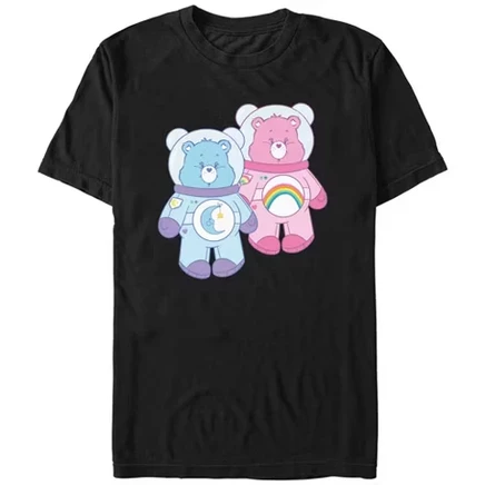 Мужская футболка Care Bears Astronaut, черная