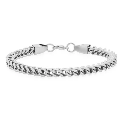Мужской браслет Steeltime Figaro из стали, серебристый