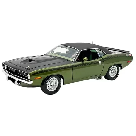 Модель автомобиля ACME Cuda 1970, зеленый металлик
