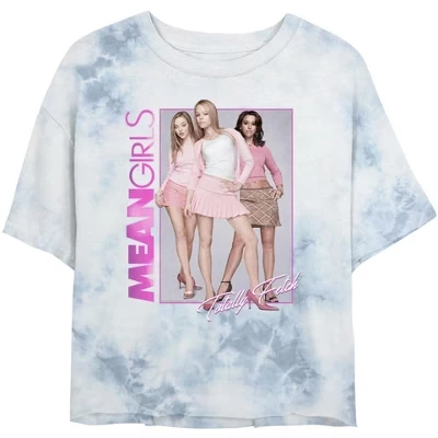 Многоцветная футболка с постером Junior's The Plastics Totally Fetch Crop