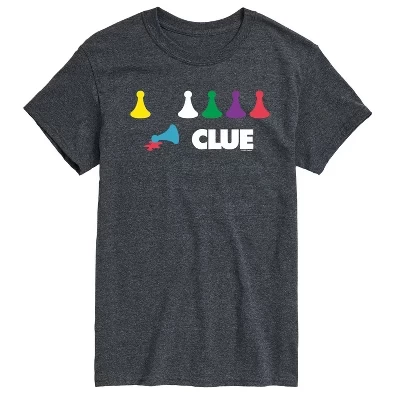 Мужская футболка Clue «Игровые элементы», меланжевая