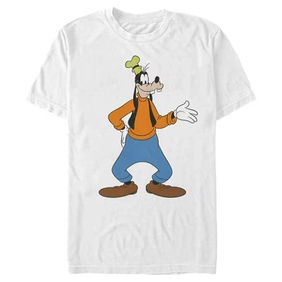 Мужская футболка Mickey & Friends Гуфи на волне, белая