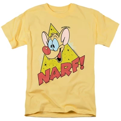Мужская футболка Pinky and the Brain Narf, банановая