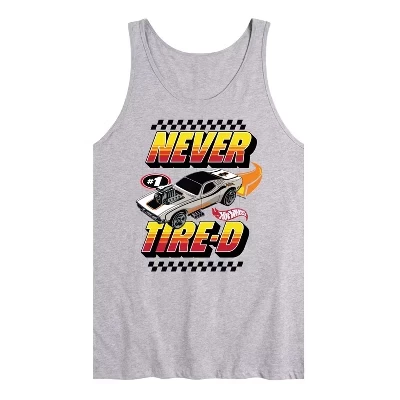 Мужская майка с графическим рисунком Never Tire D athletic heather