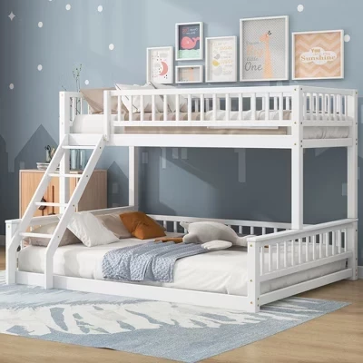 Двухъярусная кровать Twin XL над кроватью размера 