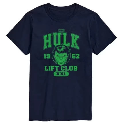 Мужская футболка с коротким рукавом Hulk Lift Club темно-синего цвета с графическим рисунком