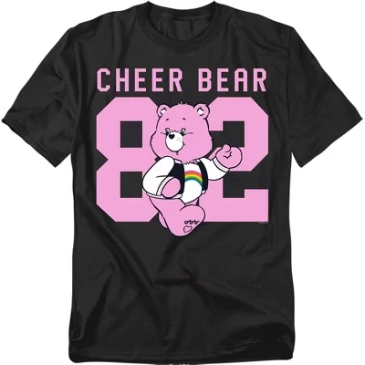 Мужская футболка Care Bears «Медвежонок Радость 82», черная