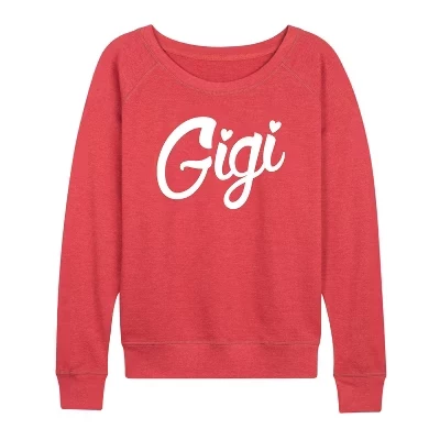 Женский лонгслив Instant Message Gigi Script, красный меланж