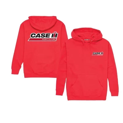 Мужское худи Case IH с принтом, красное