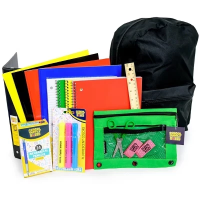 Рюкзак 17″ School Supply Boxes для старшеклассников, черный