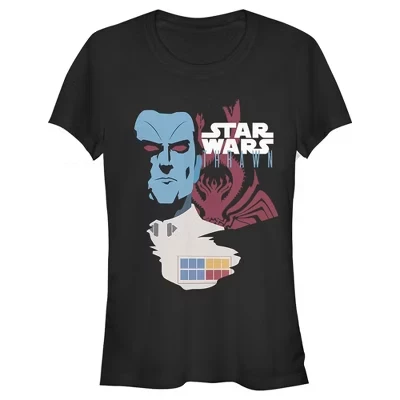 Женская винтажная футболка Star Wars «Гранд-адмирал Траун», черная