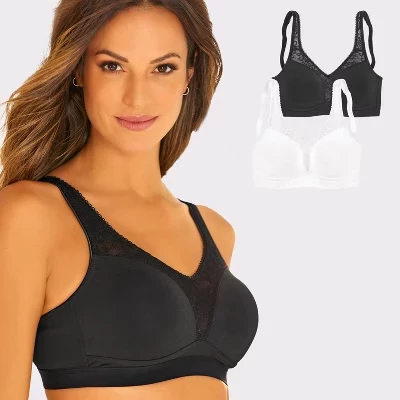Женские кружевные беспроводные бюстгальтеры из 2 упаковок - LASCANA multicolor