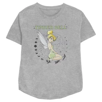 Женская футболка Athletic heather с потертой отделкой Moon Phases