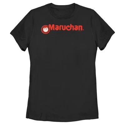 Женская футболка Maruchan Red Logo, черная