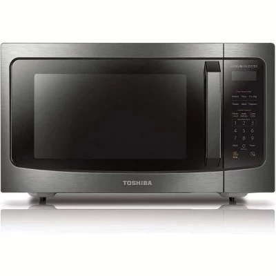 Настольная микроволновая печь toshiba 45 л 1250 вт, черная