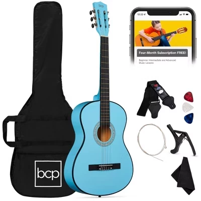 Акустическая гитара Best Choice Products 38″, светло-голубая