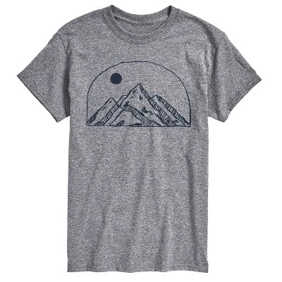 Мужская футболка Instant Message Mountain Sketch, меланж