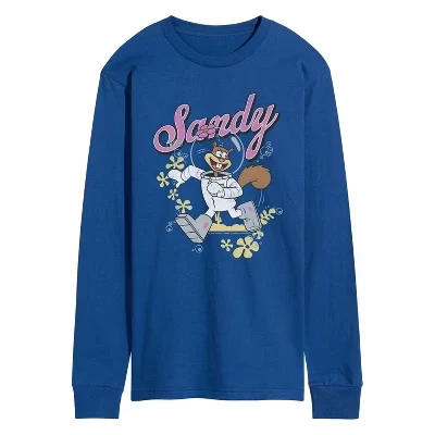 Мужская футболка с длинным рукавом Sandy Squirrel Run с графическим рисунком