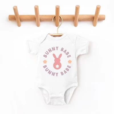 Боди для малышей The Juniper Shop Bunny Babe Circle, белый