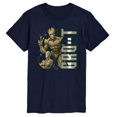 Мужская футболка Marvel Groot, синяя