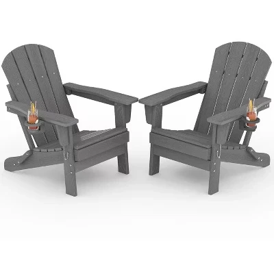 Складное кресло Truair Adirondack, серое