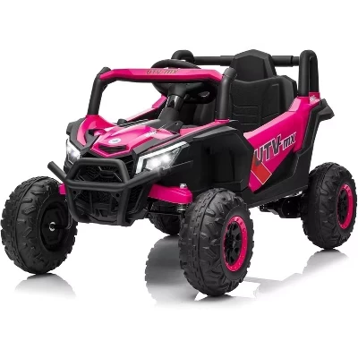Детский электромобиль Nasitip 12V UTV с пультом, розовый
