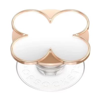 Держатель PopSockets PopTop клевер, розово-золотой