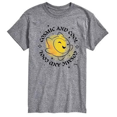 Мужская футболка Cosmic Cool Star с коротким рукавом и графическим рисунком athletic heather