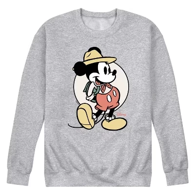 Мужской свитшот Disney Mickey Mouse Explorer, серый меланж