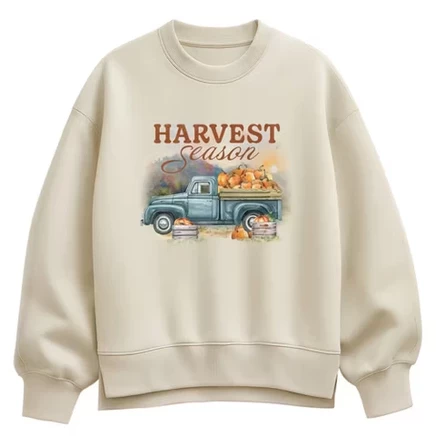 Женский свитшот Instant Message Pumpkin Truck, кремовый