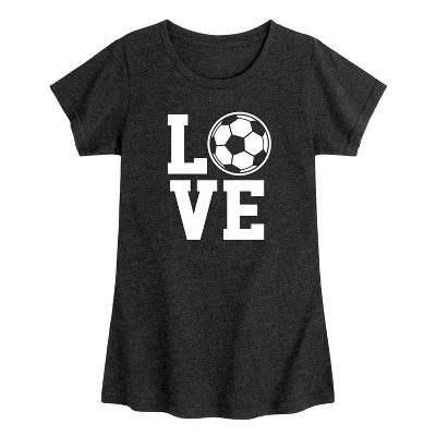 Приталенная футболка с коротким рукавом и рисунком Love Soccer
