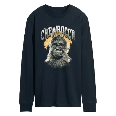 Мужская футболка с длинным рукавом Chewbacca Full Moon Horror, синяя