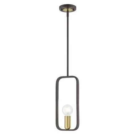 Подвесной светильник Livex Lighting Bergamo, бронза/латунь