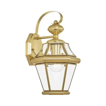 Светильник Livex Lighting Georgetown 1 настенный, полированная латунь