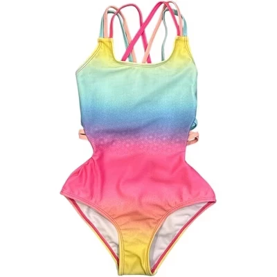 Пляжные купальники Sorbet delight из цельного куска для маленьких девочек с милыми ремешками